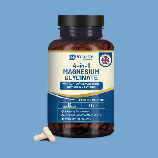 【深層助眠減壓】4合1 鎂甘氨酸 + KSM-66® 南非醉茄 |神經保護 對抗高壓 緩解緊繃 改善睡眠質素