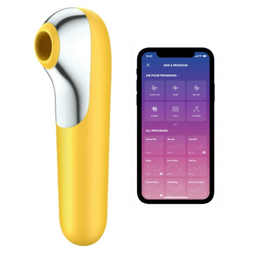 Satisfyer -Dual Love空氣壓吸振器 -配APP