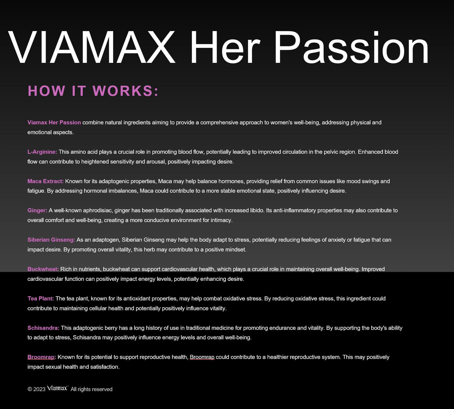 VIAMAX瑞典-女用激情瑪卡增慾提升敏感高潮丸