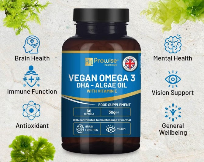 【護眼補腦】高純度藻油 DHA 激活大腦專注力、保護視力